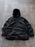 Vintage 00s Black Adidas Fleece Jacket (2XL)