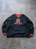 Vintage 00s Black Champion Maryland V-Neck Windbreaker (2XL)