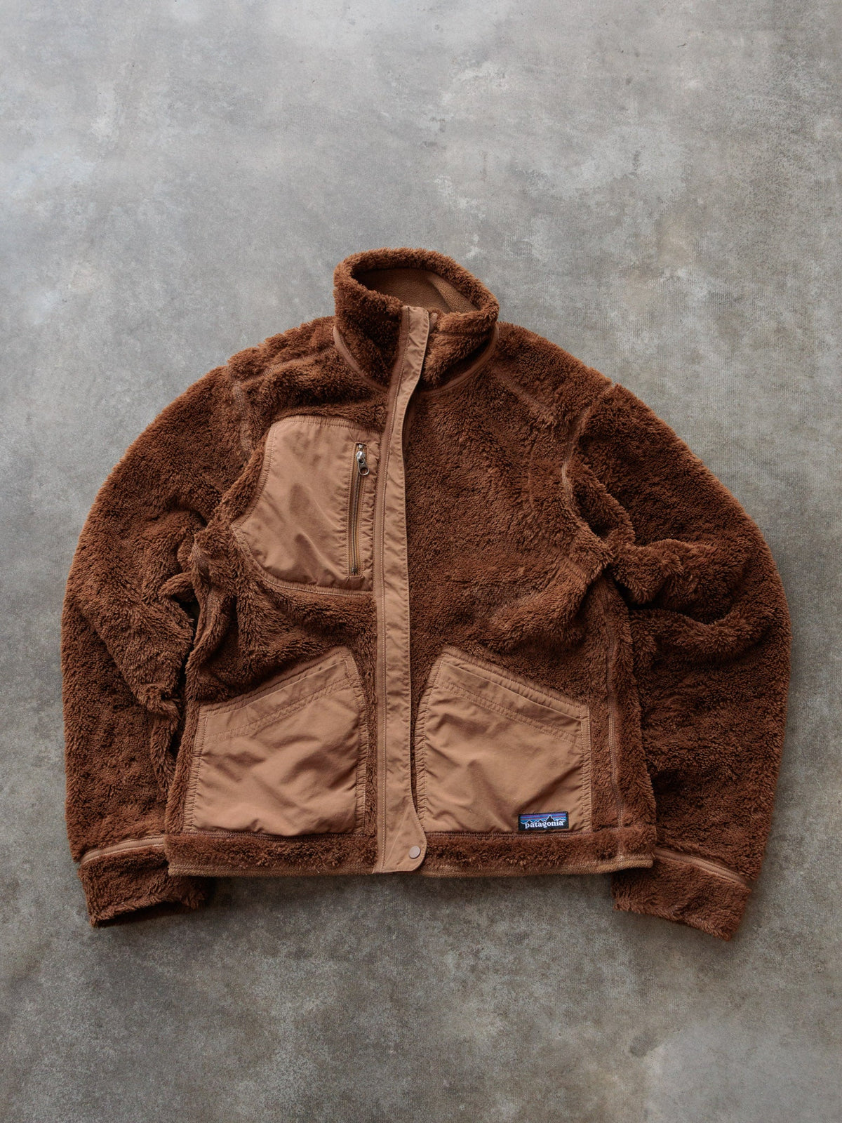 Vintage Brown Patagonia Reversible Fleece Jacket (Women's S)