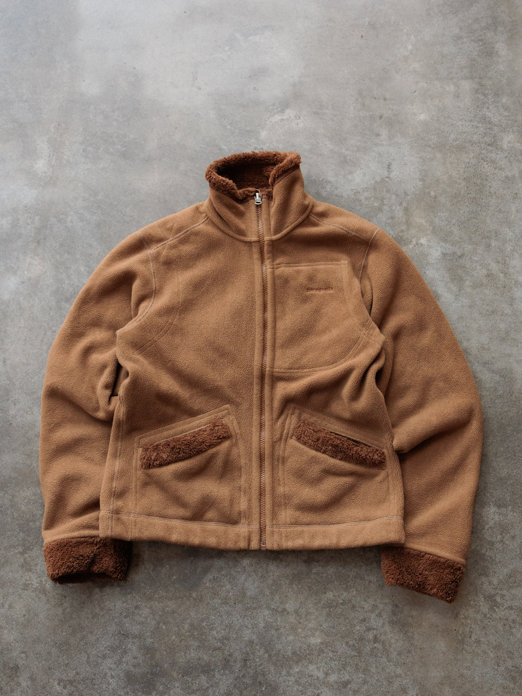Vintage Brown Patagonia Reversible Fleece Jacket (Women's S)