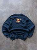 Vintage 90s Navy Disney Winnie the Pooh & Tigger Sweatshirt (L)