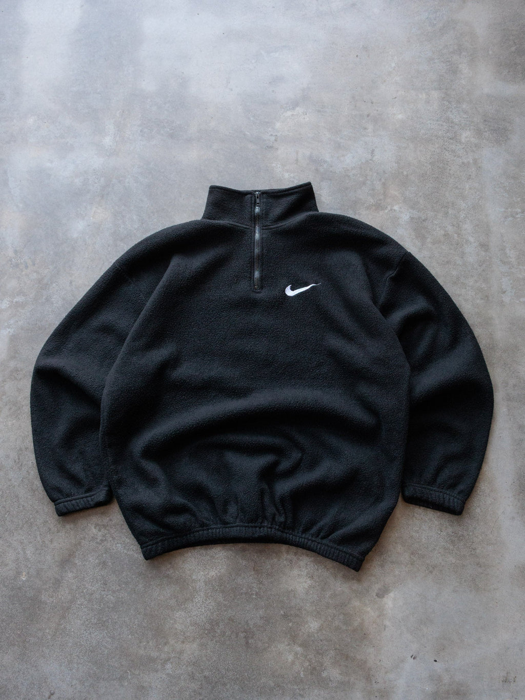 Vintage Black Nike Fleece Quarter Zip (XL)