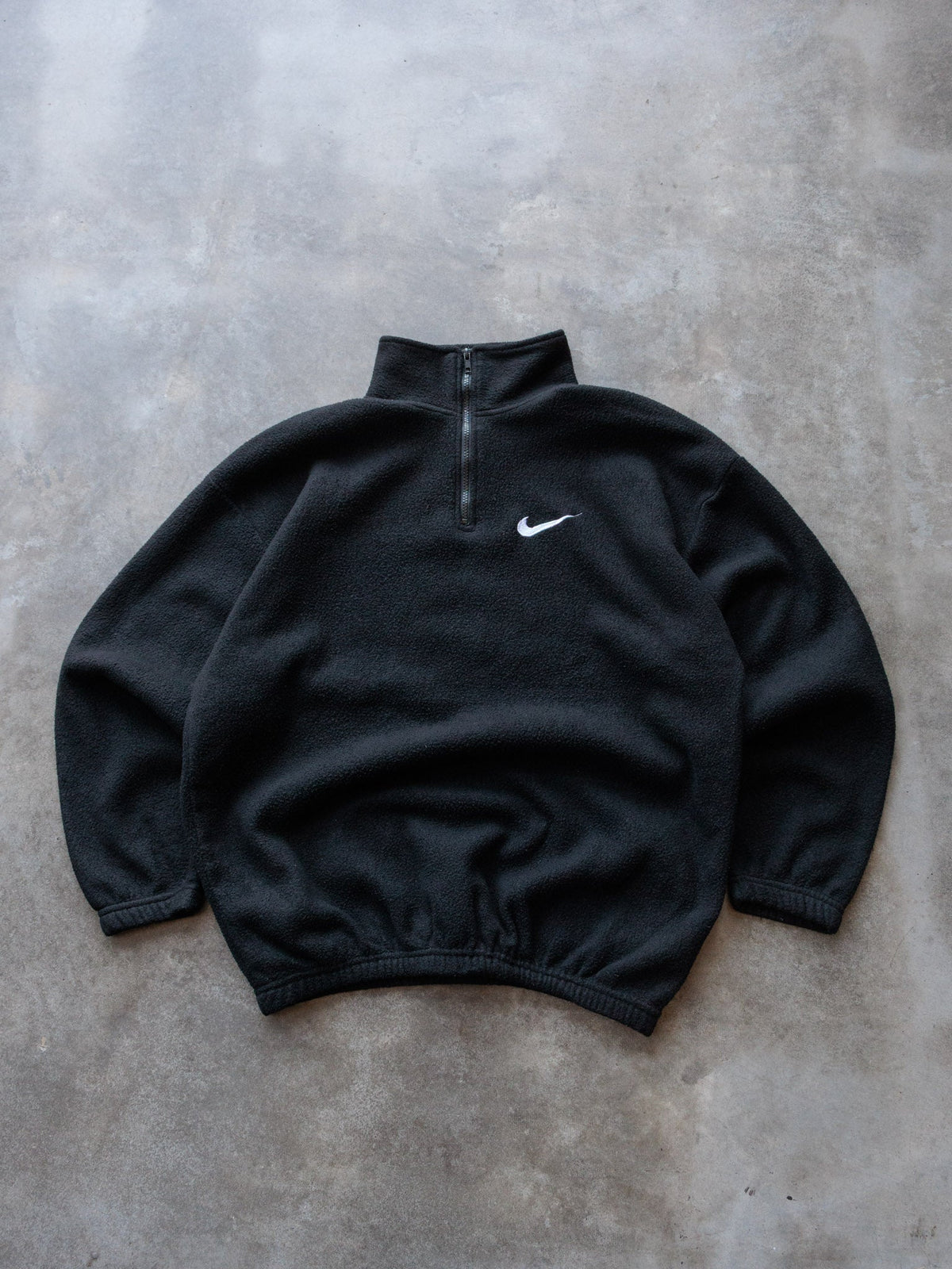 Vintage Black Nike Fleece Quarter Zip (XL)