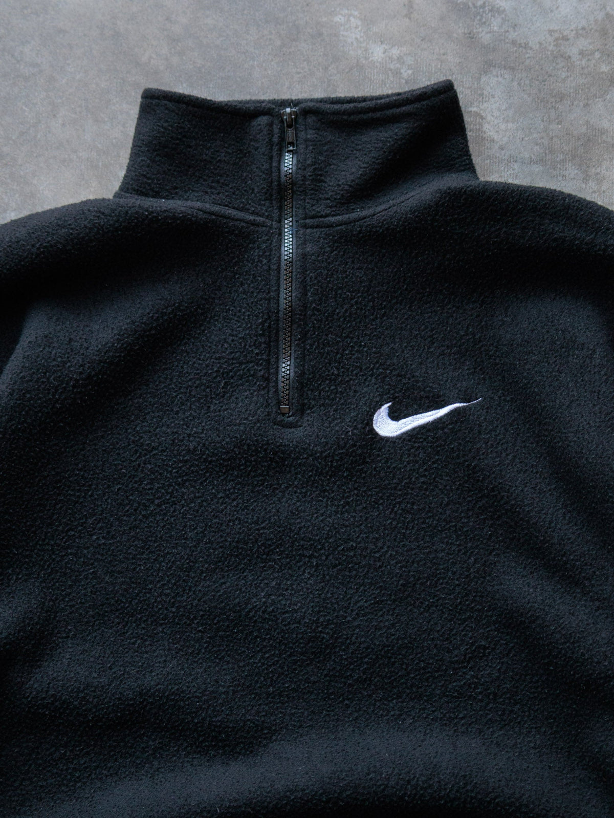 Vintage Black Nike Fleece Quarter Zip (XL)