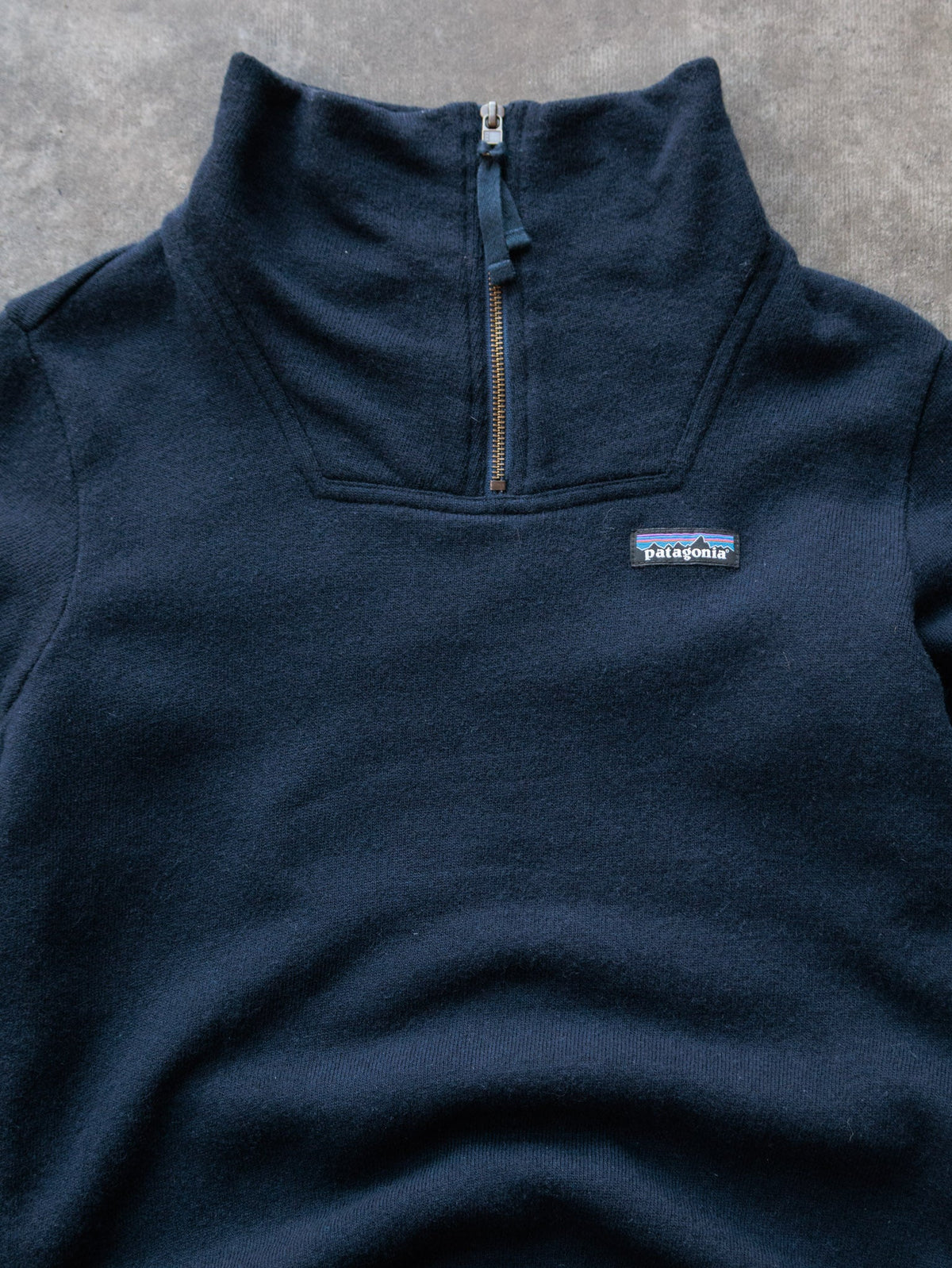 Navy Patagonia Fleece Quarter Zip (XS)