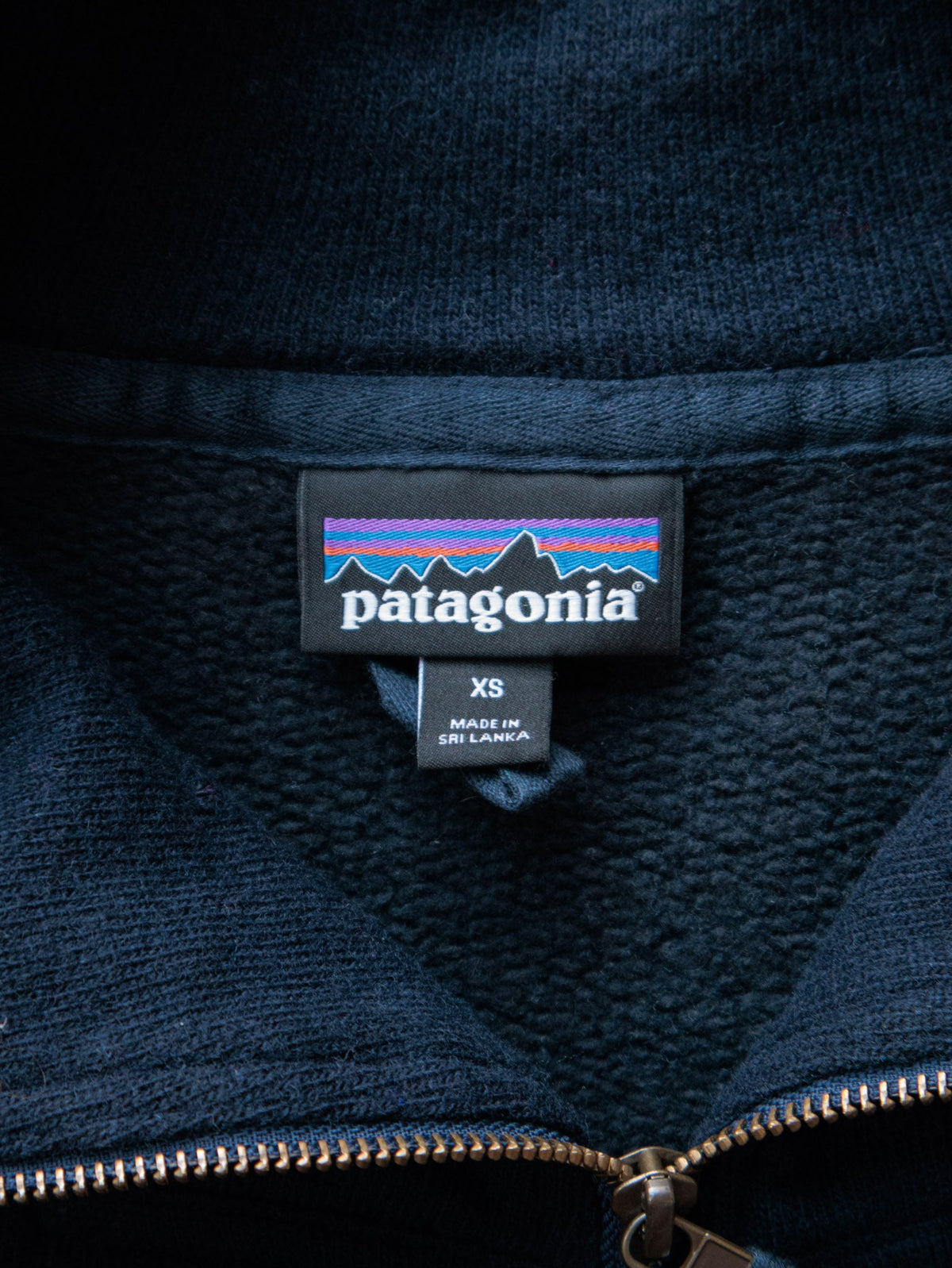 Navy Patagonia Fleece Quarter Zip (XS)