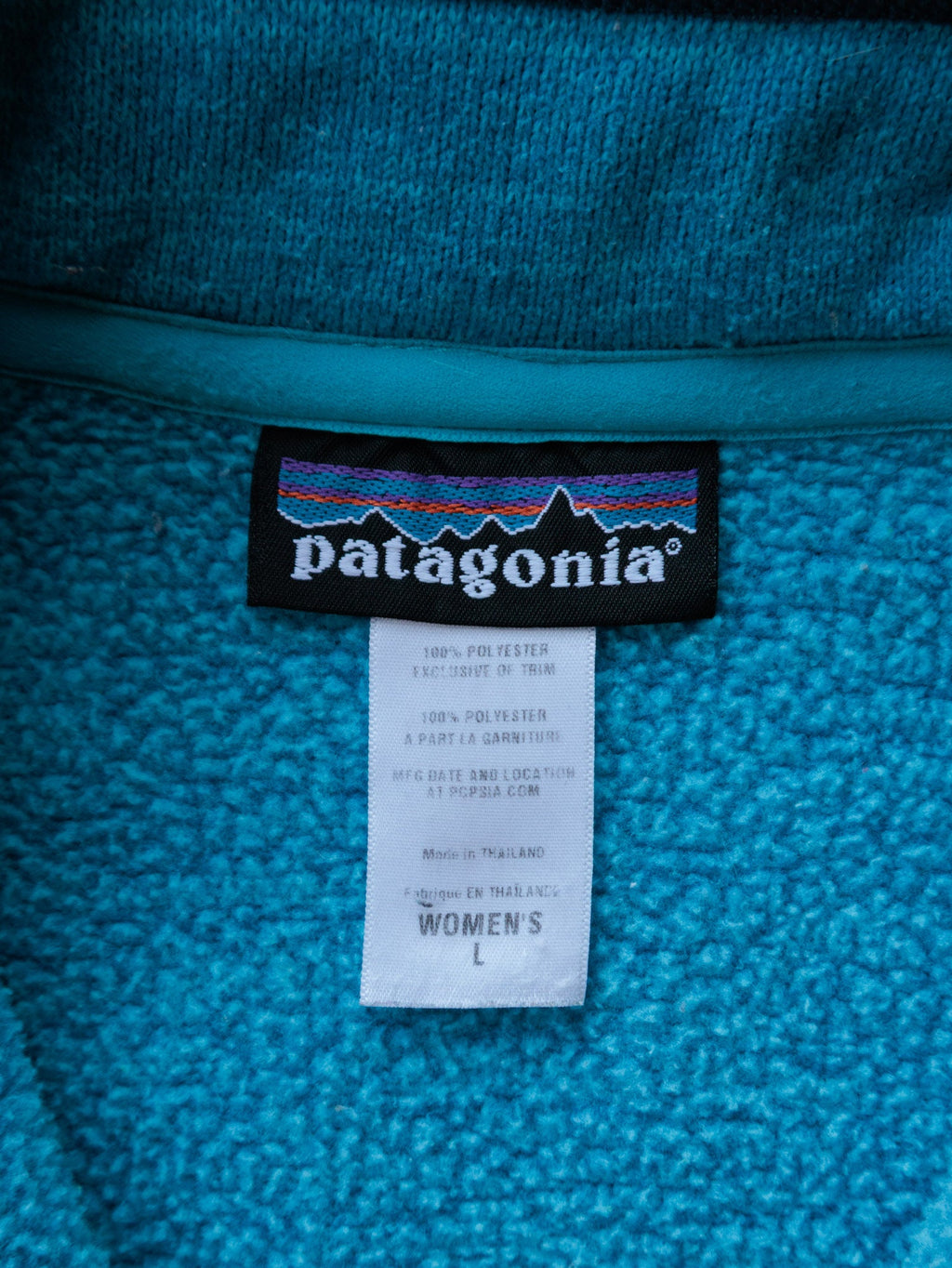 Vintage Blue Patagonia Better Sweater Quarter Zip (Women's L)