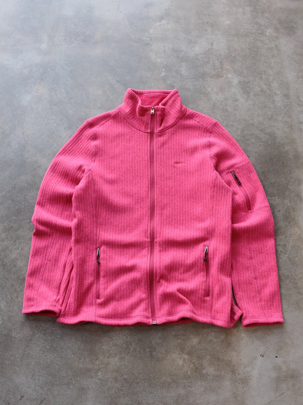 Vintage Pink Patagonia Fleece Jacket (Women's XL)