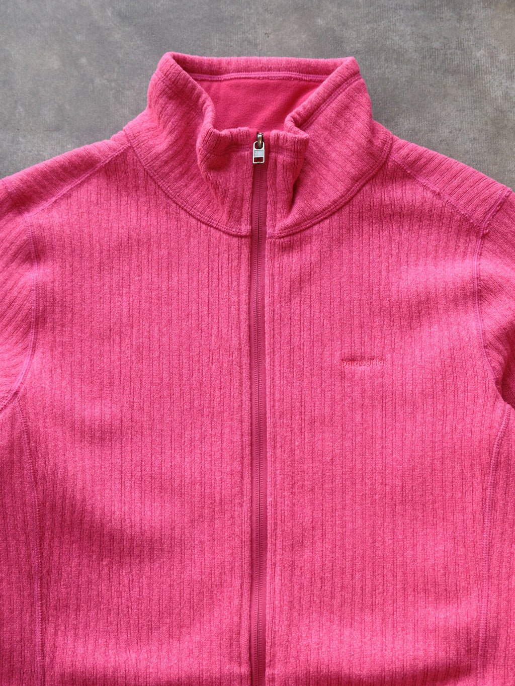 Vintage Pink Patagonia Fleece Jacket (Women's XL)