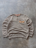 Brown Patagonia Fleece Sweatshirt (S)