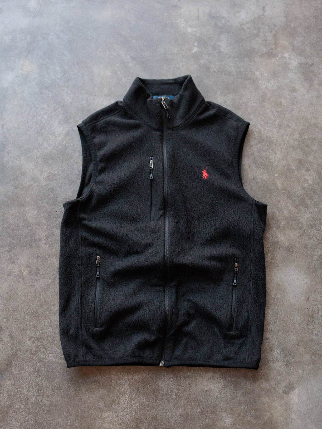 Black Polo Ralph Lauren Fleece Vest (S)