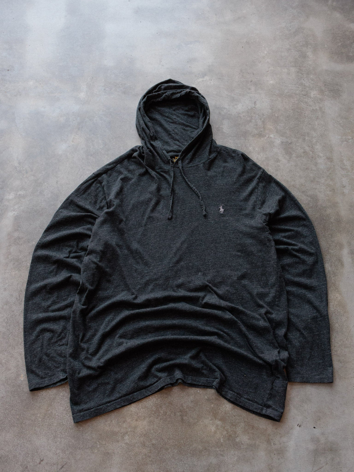 Grey Polo Ralph Lauren Hoodie (XL)