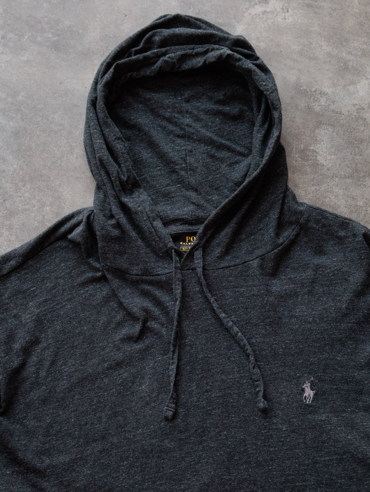 Grey Polo Ralph Lauren Hoodie (XL)