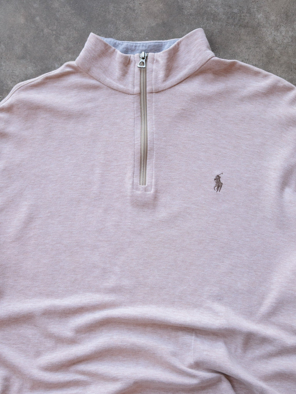 Beige Polo Ralph Lauren Quarter Zip (L)