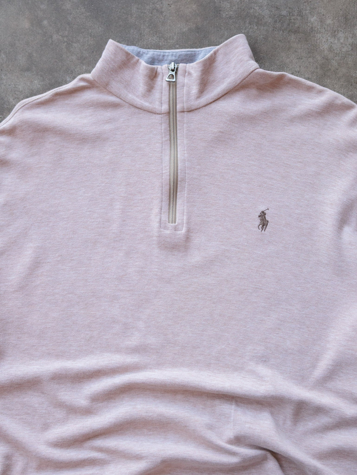 Beige Polo Ralph Lauren Quarter Zip (L)