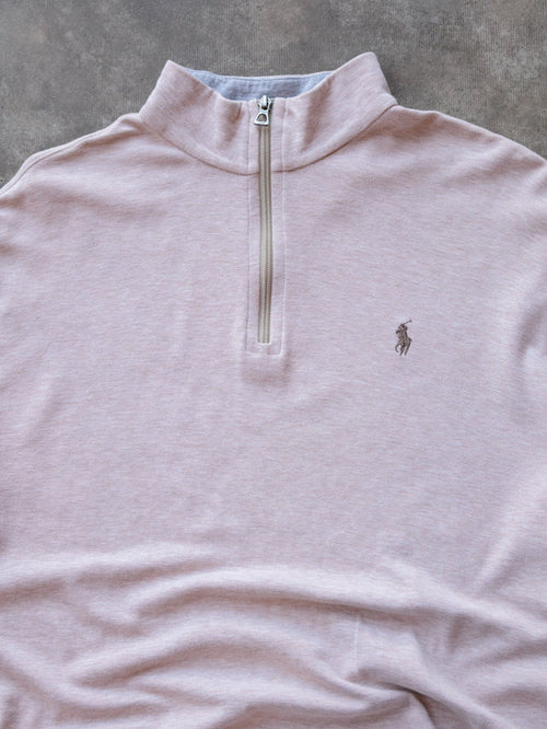 Beige Polo Ralph Lauren Quarter Zip (L)