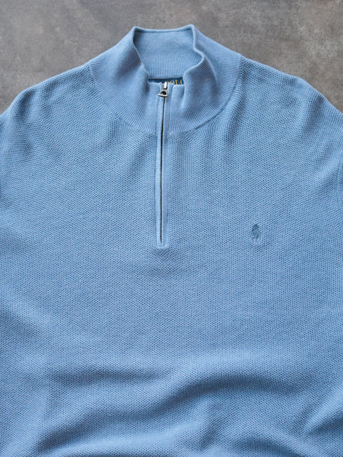 Blue Polo Ralph Lauren Knit Quarter Zip (L)