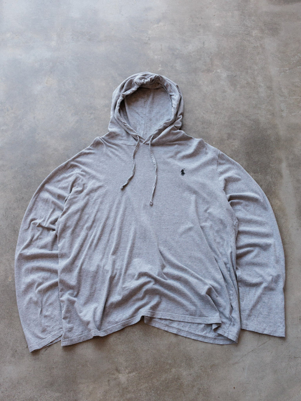Grey Polo Ralph Lauren Hoodie (XL)