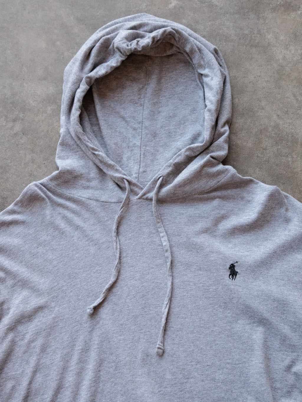 Grey Polo Ralph Lauren Hoodie (XL)