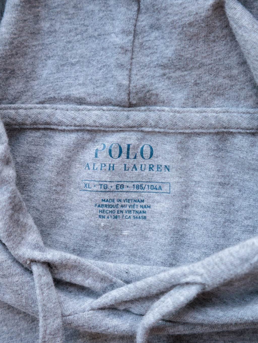 Grey Polo Ralph Lauren Hoodie (XL)