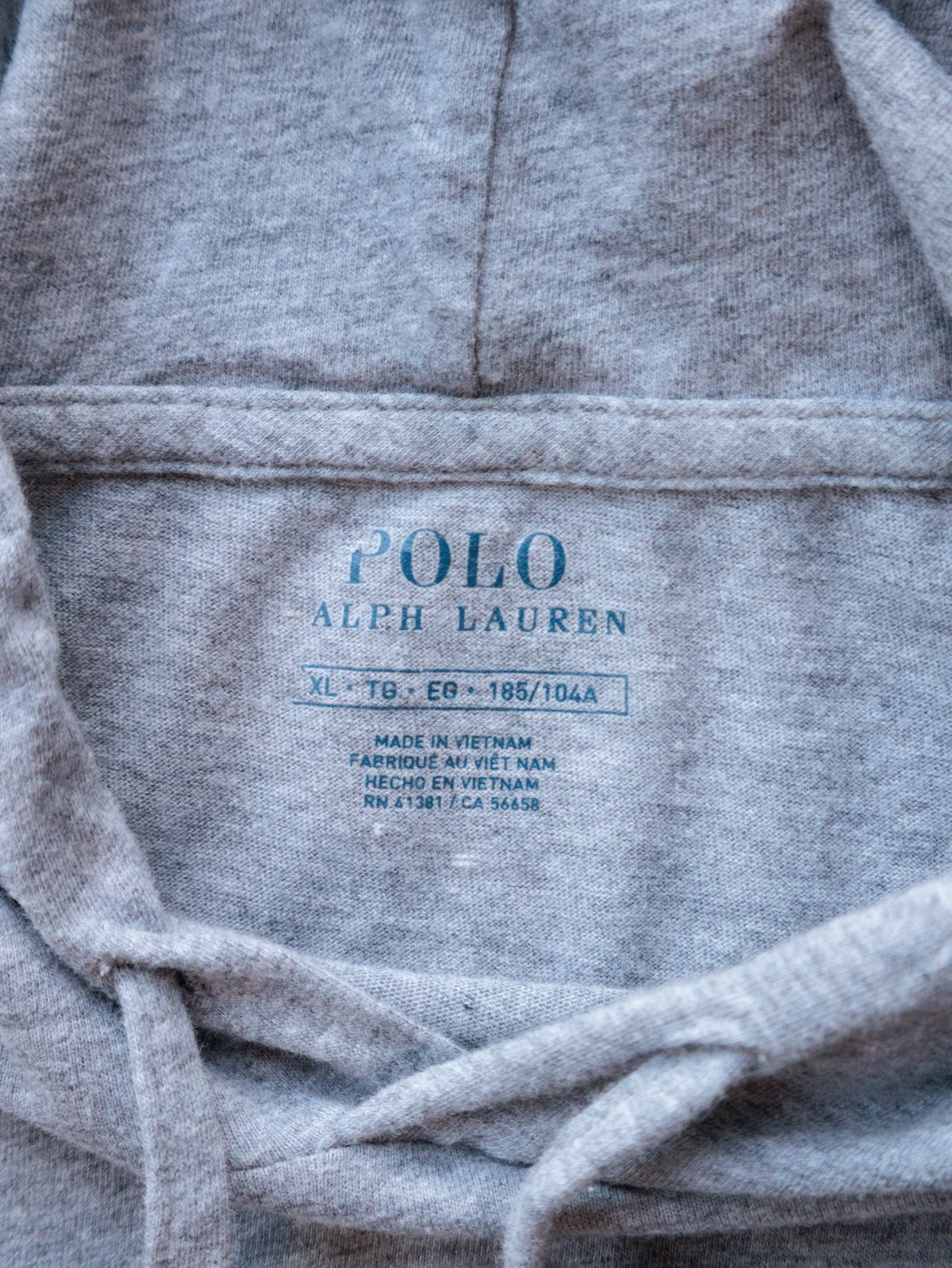 Grey Polo Ralph Lauren Hoodie (XL)