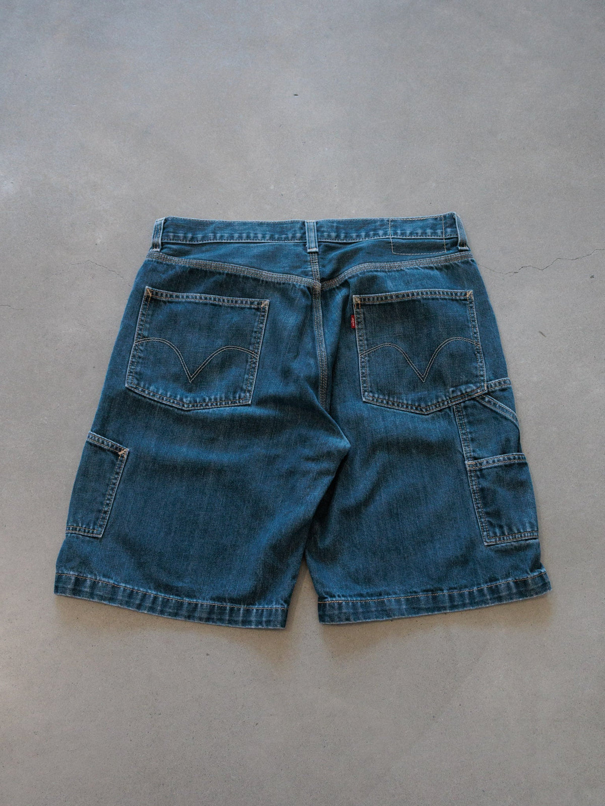 Vintage 00s Blue Levi's Carpenter Denim Shorts (W34)