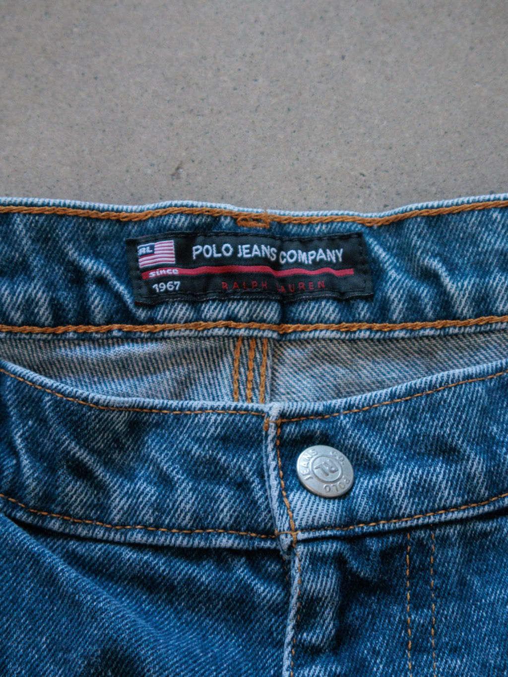 Vintage Polo Jeans Company Denim Carpenter Shorts (W36)