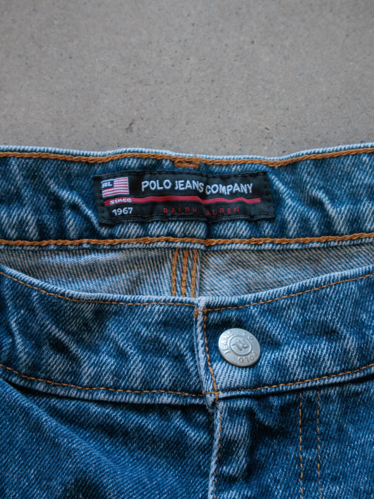 Vintage Polo Jeans Company Denim Carpenter Shorts (W36)