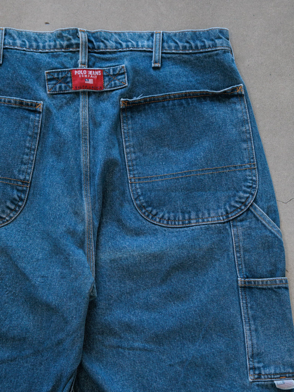 Vintage Polo Jeans Company Denim Carpenter Shorts (W36)