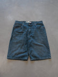 Vintage Blue Levi's 569 Denim Shorts (W34)