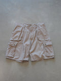 Vintage Beige Cargo Shorts (W34)