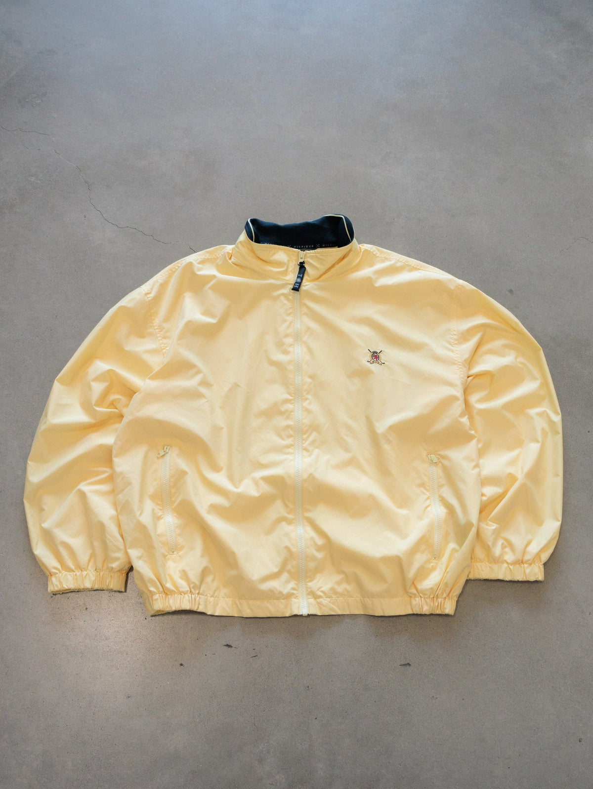 Vintage 00s Yellow Tommy Hilfiger Golf Windbreaker (2XL)