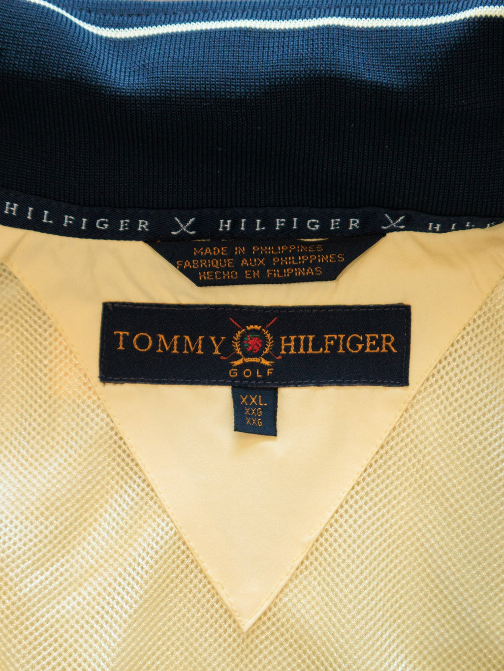 Vintage 00s Yellow Tommy Hilfiger Golf Windbreaker (2XL)