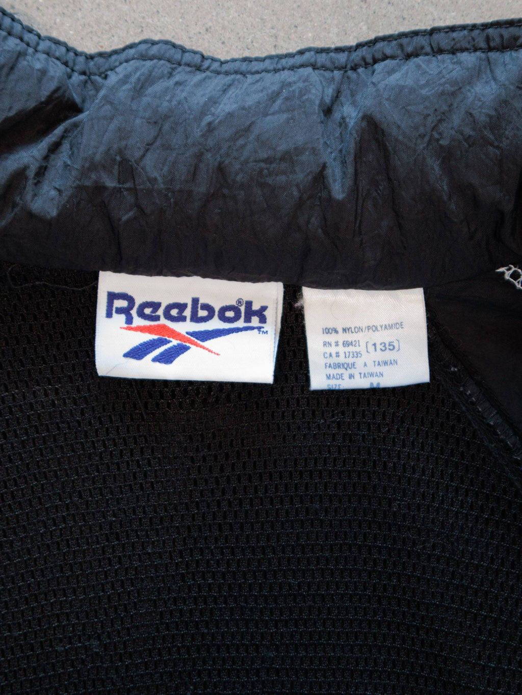 Vintage 90s Black Reebok Colourblock Windbreaker (M)