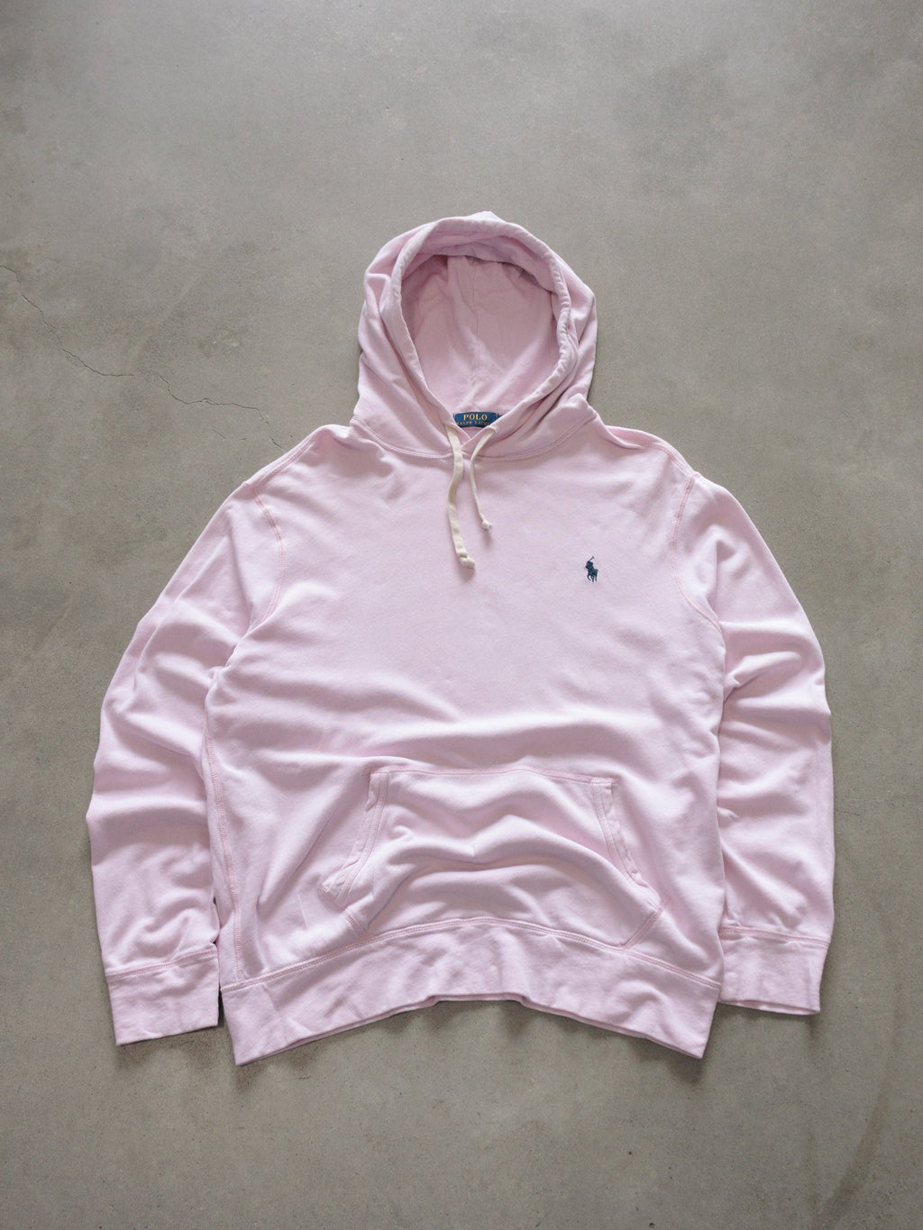 Pink Polo Ralph Lauren Lightweight Hoodie (L)