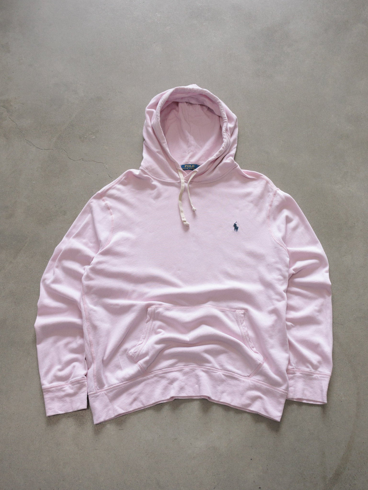 Pink Polo Ralph Lauren Lightweight Hoodie (L)