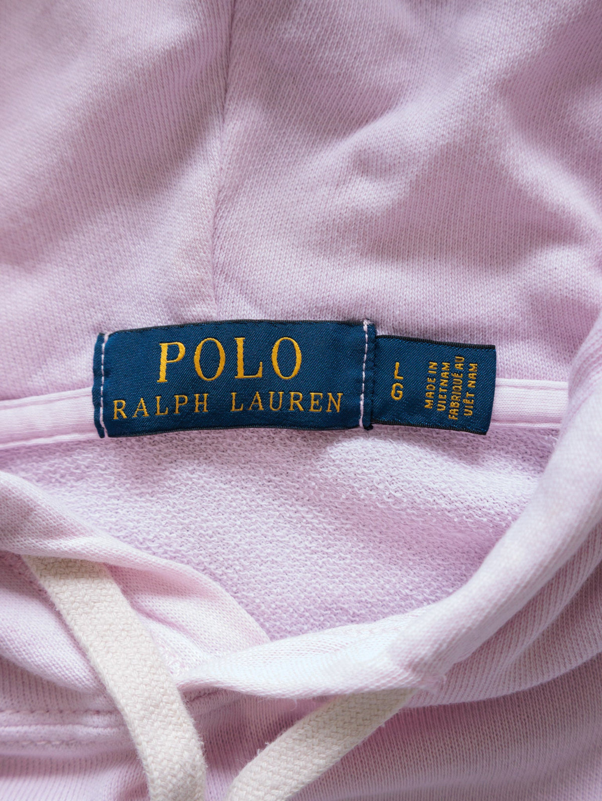 Pink Polo Ralph Lauren Lightweight Hoodie (L)