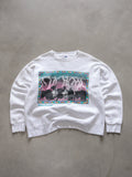 Vintage 90s Grey Marl Yellowstone National Park Bison Sweatshirt (2XL)