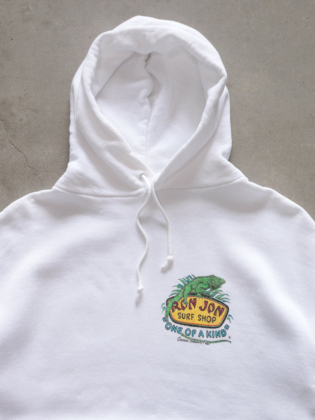 Vintage Ron Jon Surf Shop Cocoa Beach Iguana Hoodie (XL)