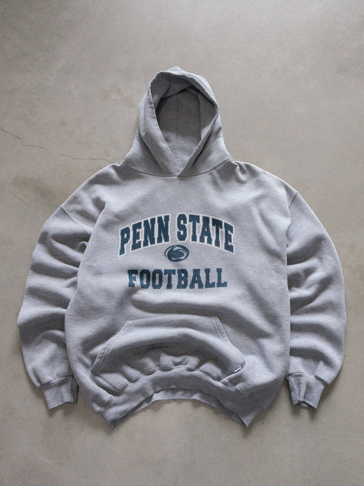 Vintage Grey Russell Athletic Penn State Football Hoodie (XL)