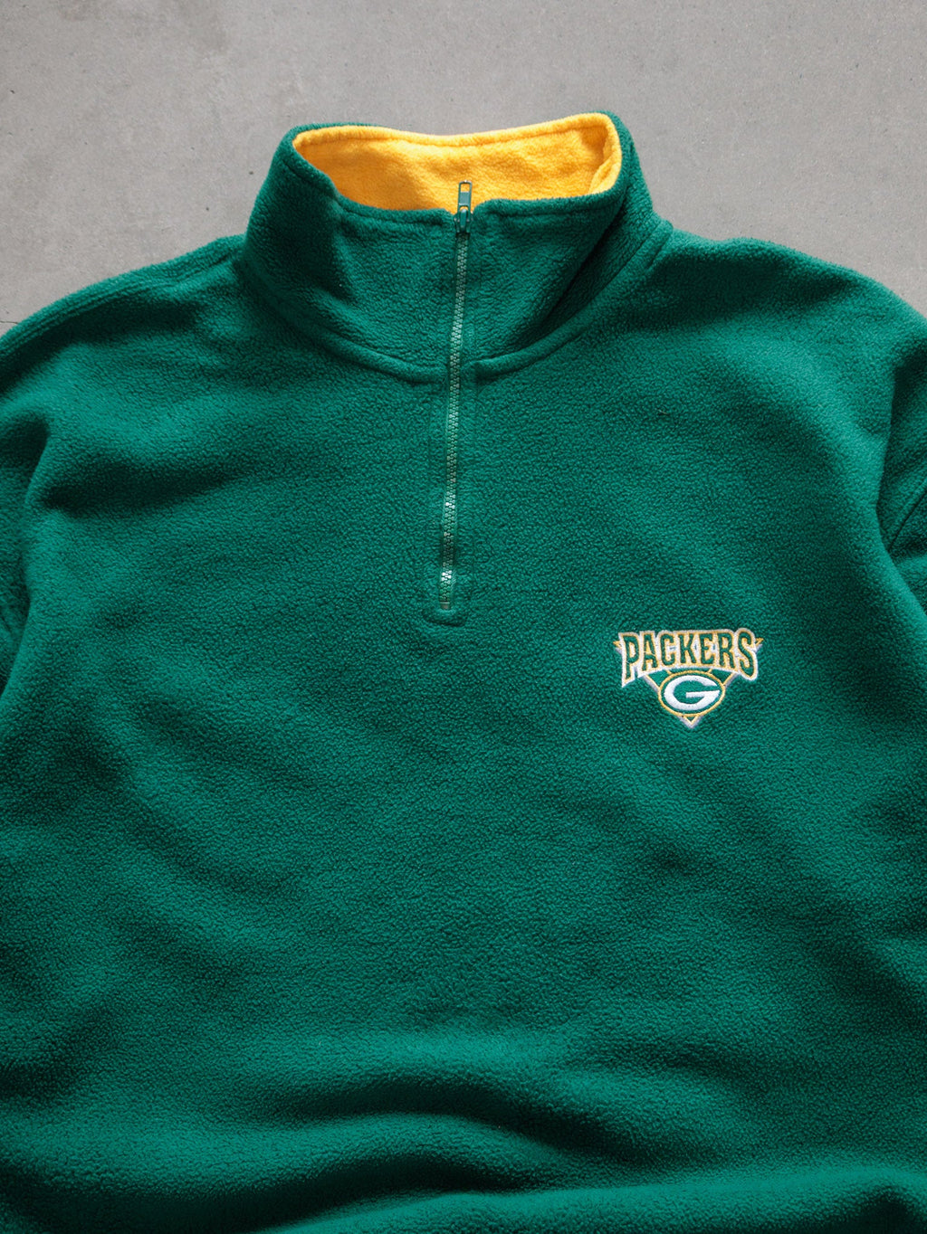 Vintage 90s Green Bay Packers Fleece Quarter Zip (XL)