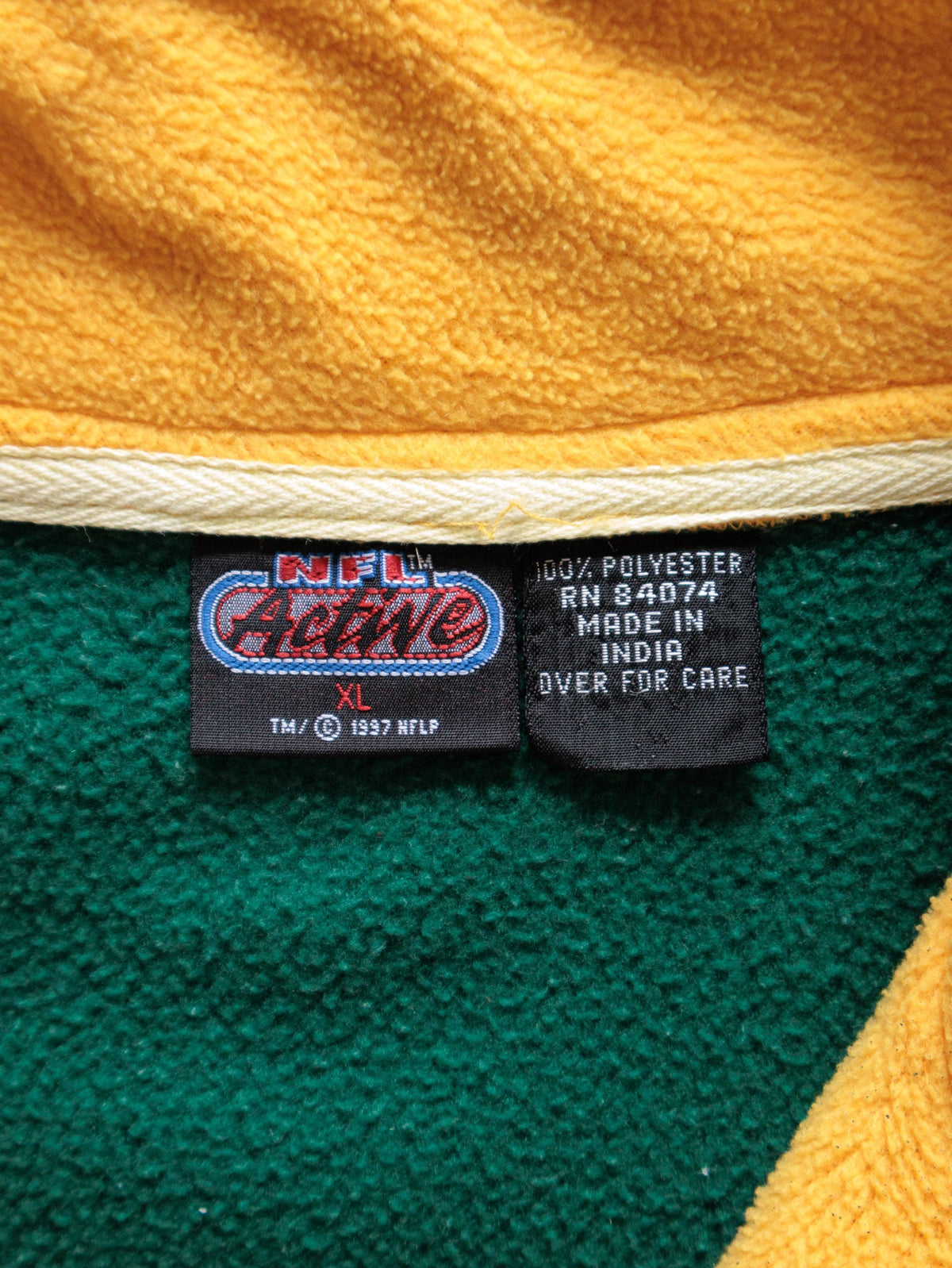 Vintage 90s Green Bay Packers Fleece Quarter Zip (XL)