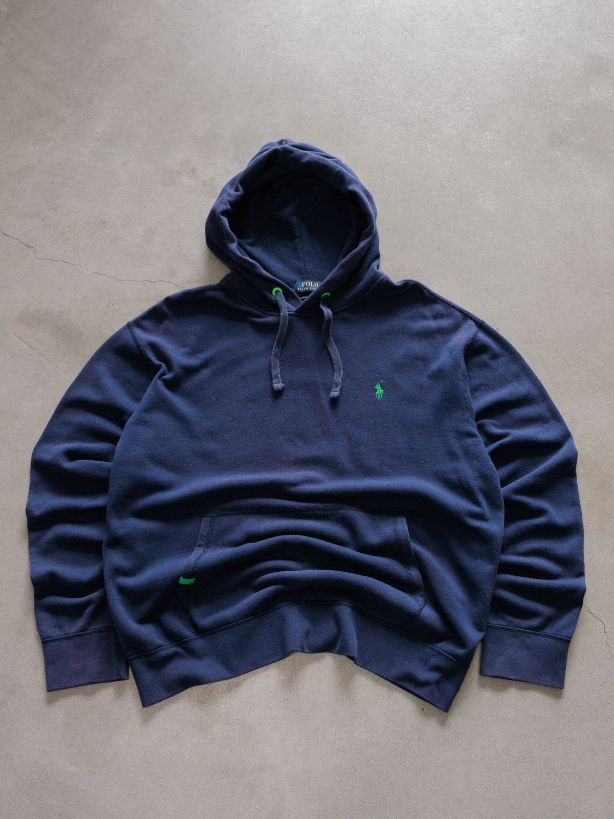 Navy Polo Ralph Lauren Lightweight Hoodie (XL)