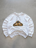 Vintage 90s White Marl Notre Dame Sweatshirt (XL)