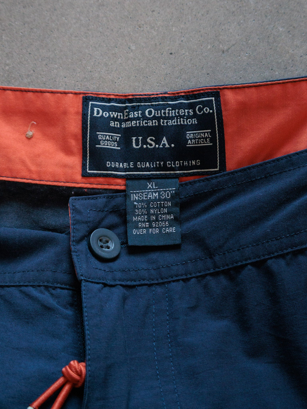 Vintage 00s Navy DownEast Outfitters Convertible Cargo Pants (XL)