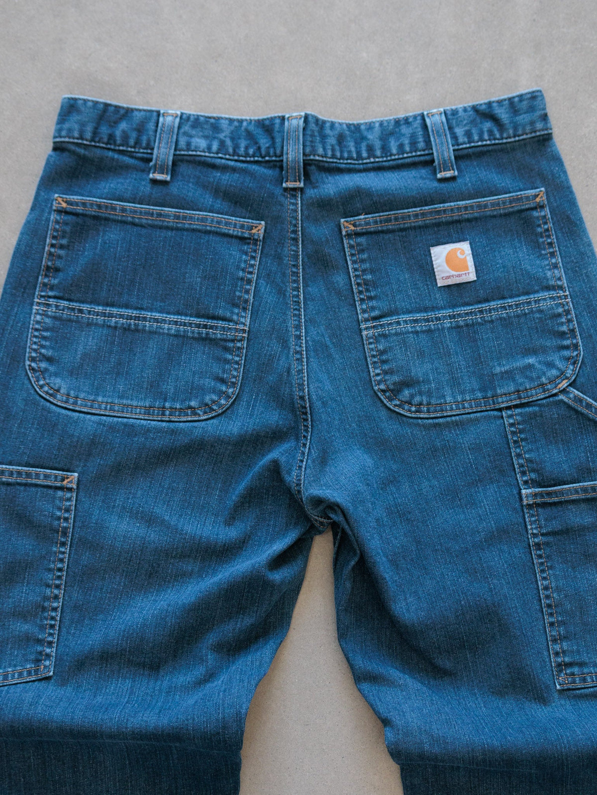 Blue Carhartt Double Knee Carpenter Jeans (W32)