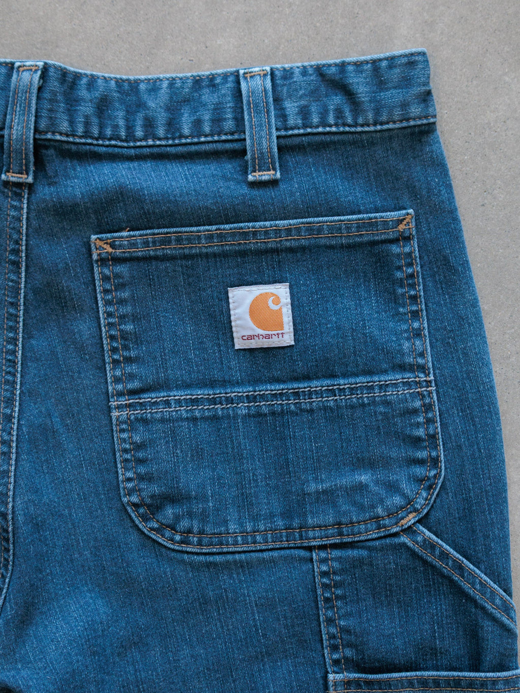 Blue Carhartt Double Knee Carpenter Jeans (W32)