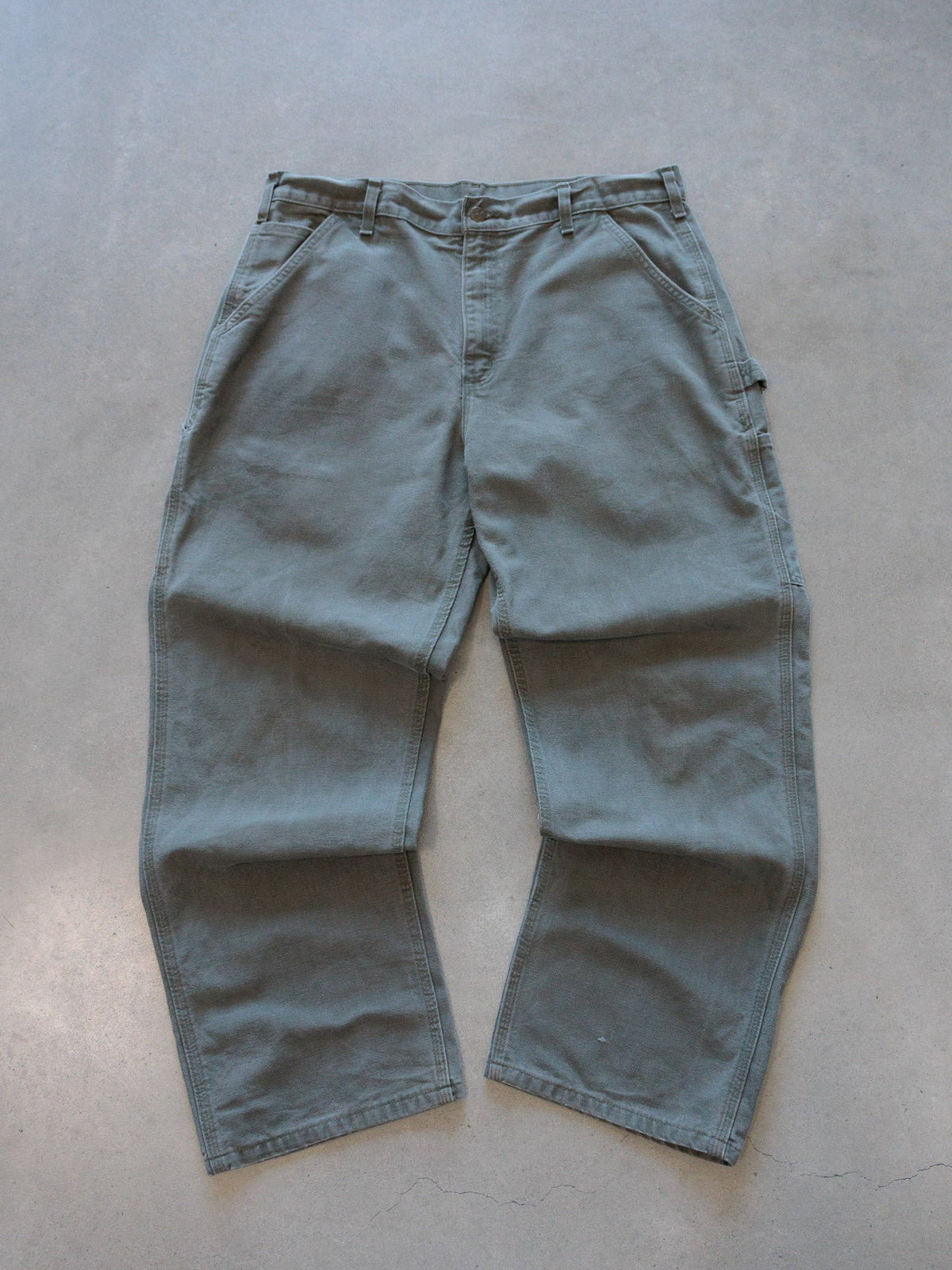 Green Carhartt Carpenter Pants (W36)