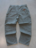 Green Carhartt Carpenter Pants (W36)