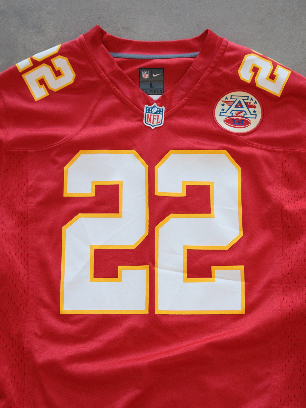 Vintage Red Nike Kansas City Chiefs McCluster Jersey (L)